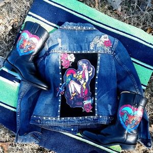 🎄SALE🎄 Western Denim jacket Oldskool design